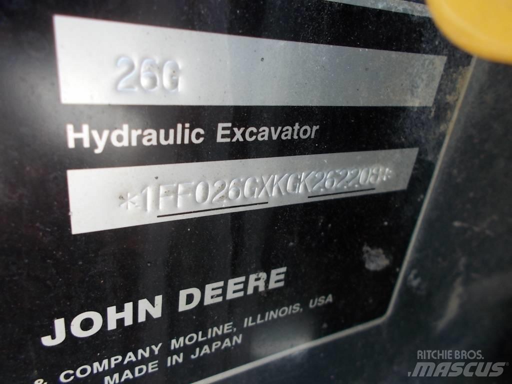 John Deere 26G Mini excavatoare < 7t