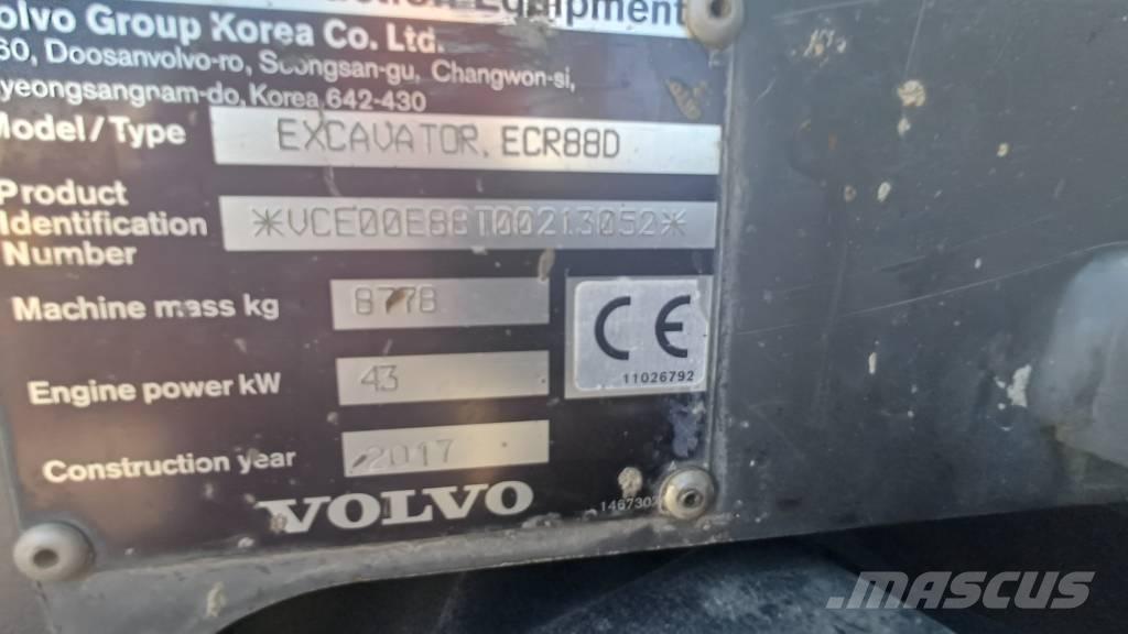 Volvo ECR 88 Excavatoare 7t - 12t