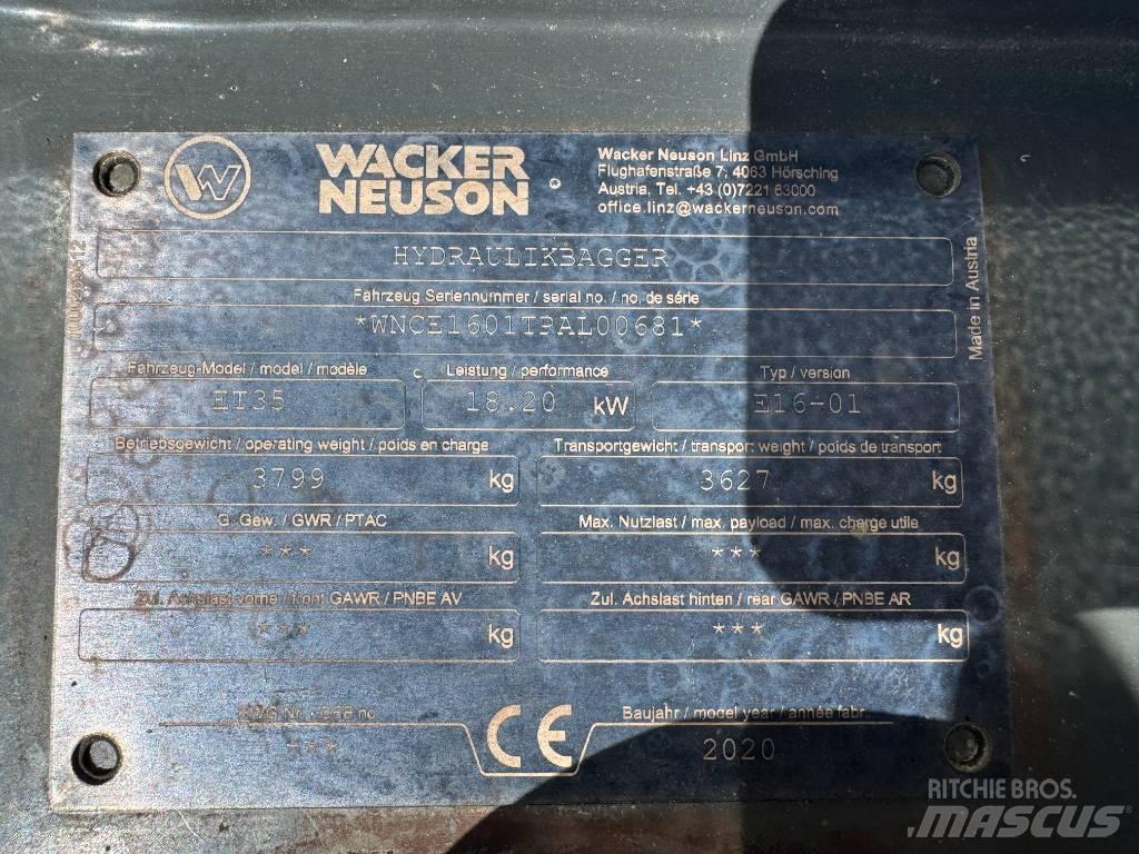 Wacker Neuson ET35 Excavatoare pe șenile
