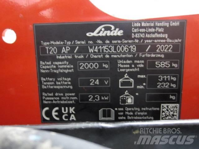 Linde T20AP Transpaleta cu platforma