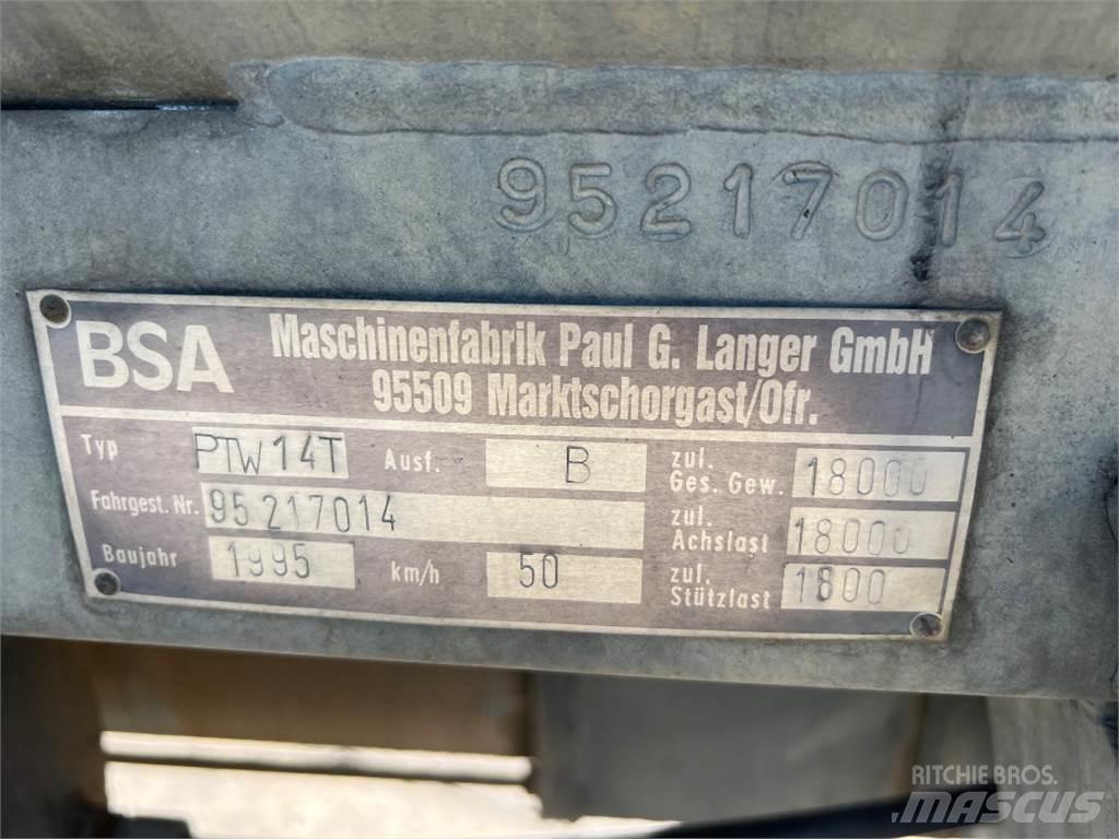 BSA PTW 14 T Ore de transport în forma lichida