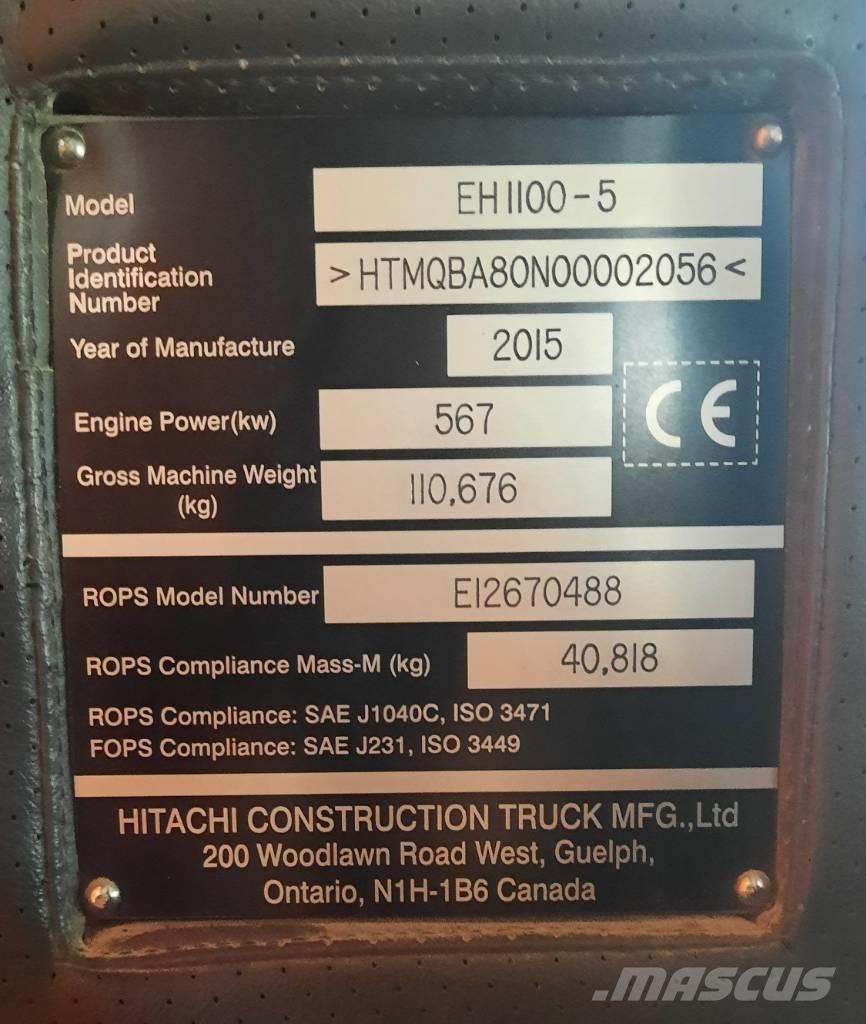 Hitachi EH 1100-5 Camioane cu basculante rigide