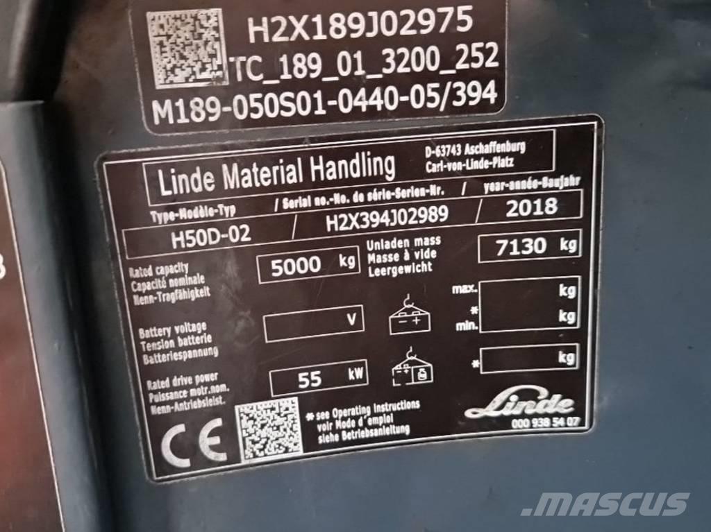 Linde H50D-02 Stivuitor diesel