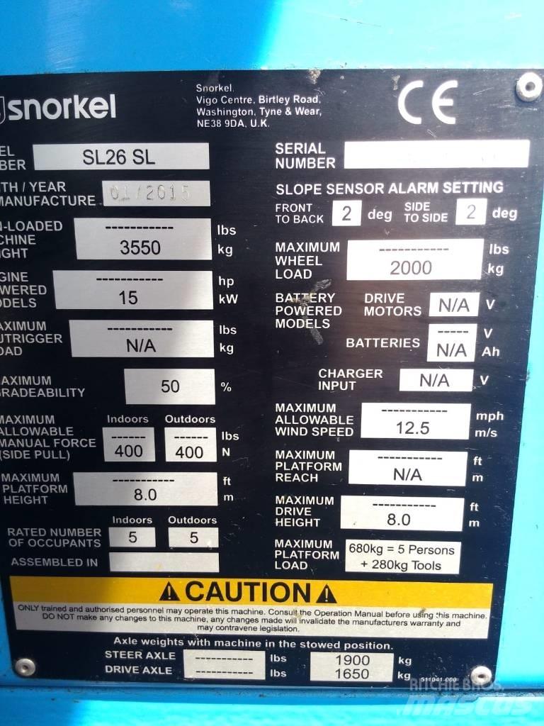 Snorkel SL 26 Nacele cu brat articulat