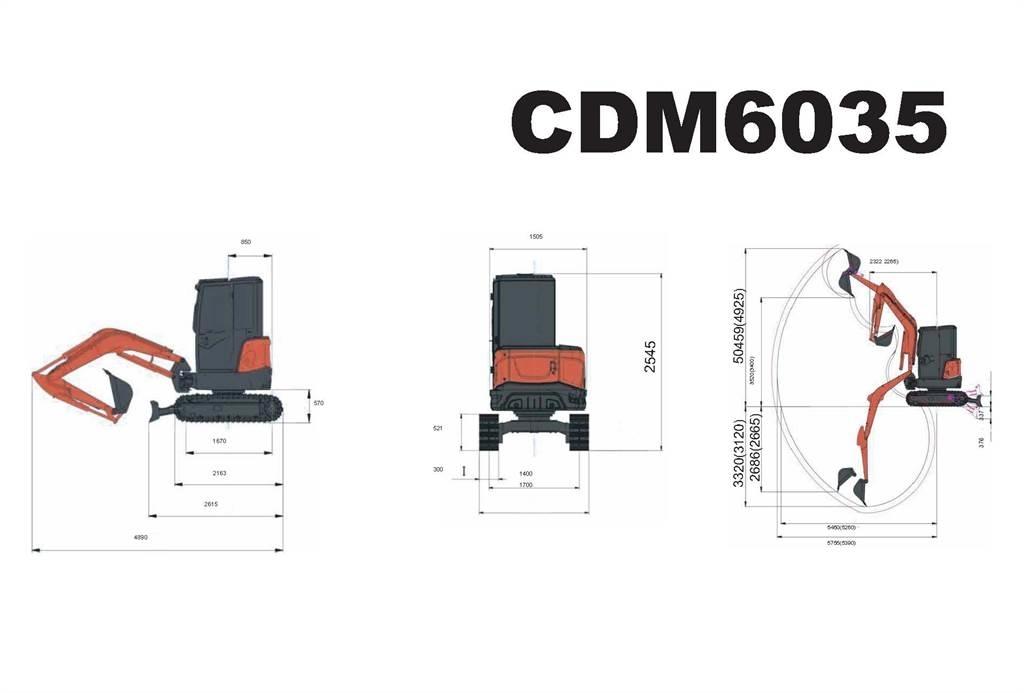 Lonking CDM6035 Mini excavatoare < 7t