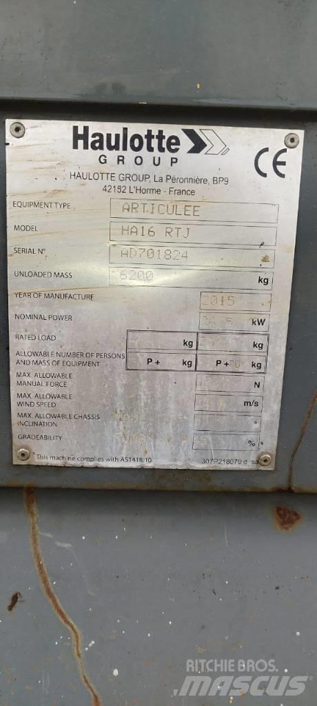 Haulotte HA 16 RTJ Nacele cu brat articulat