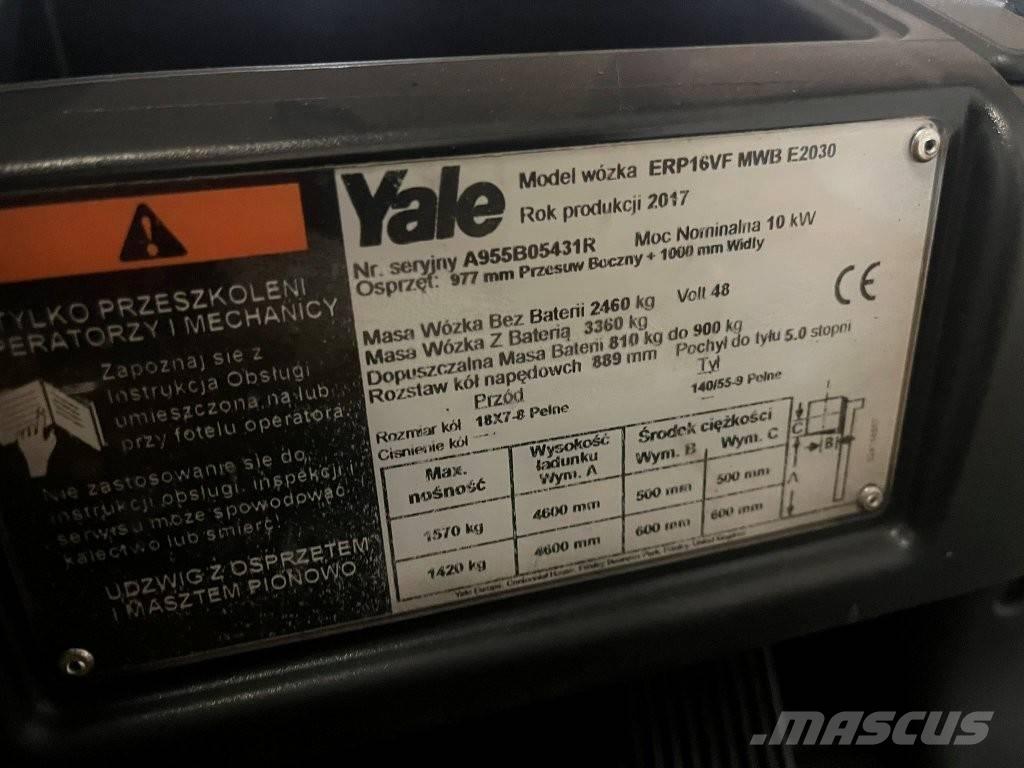 Yale ERP 16 VF Stivuitor electric