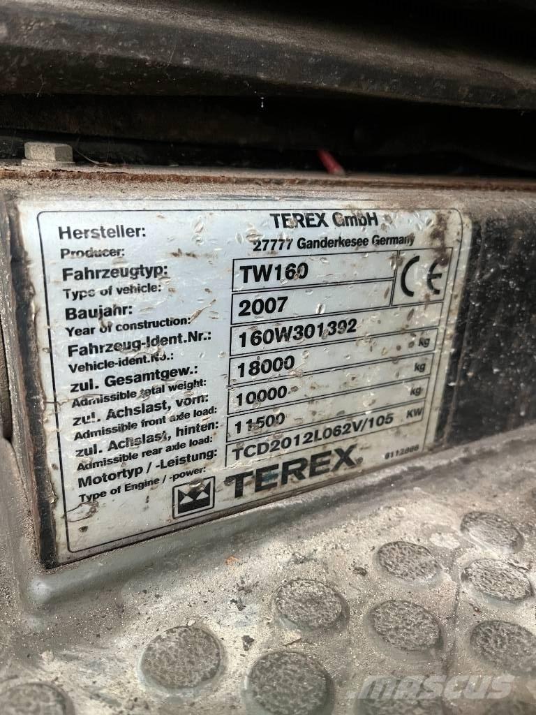 Terex TW 160 Excavatoare cu roti