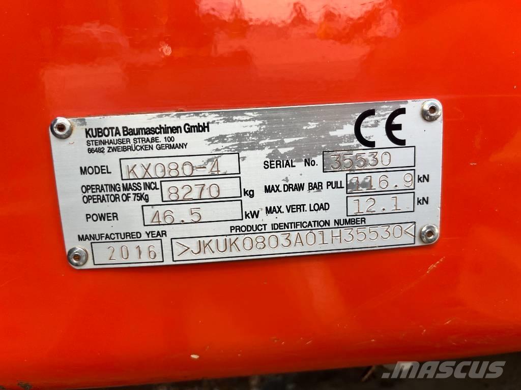 Kubota KX 080 Excavatoare 7t - 12t