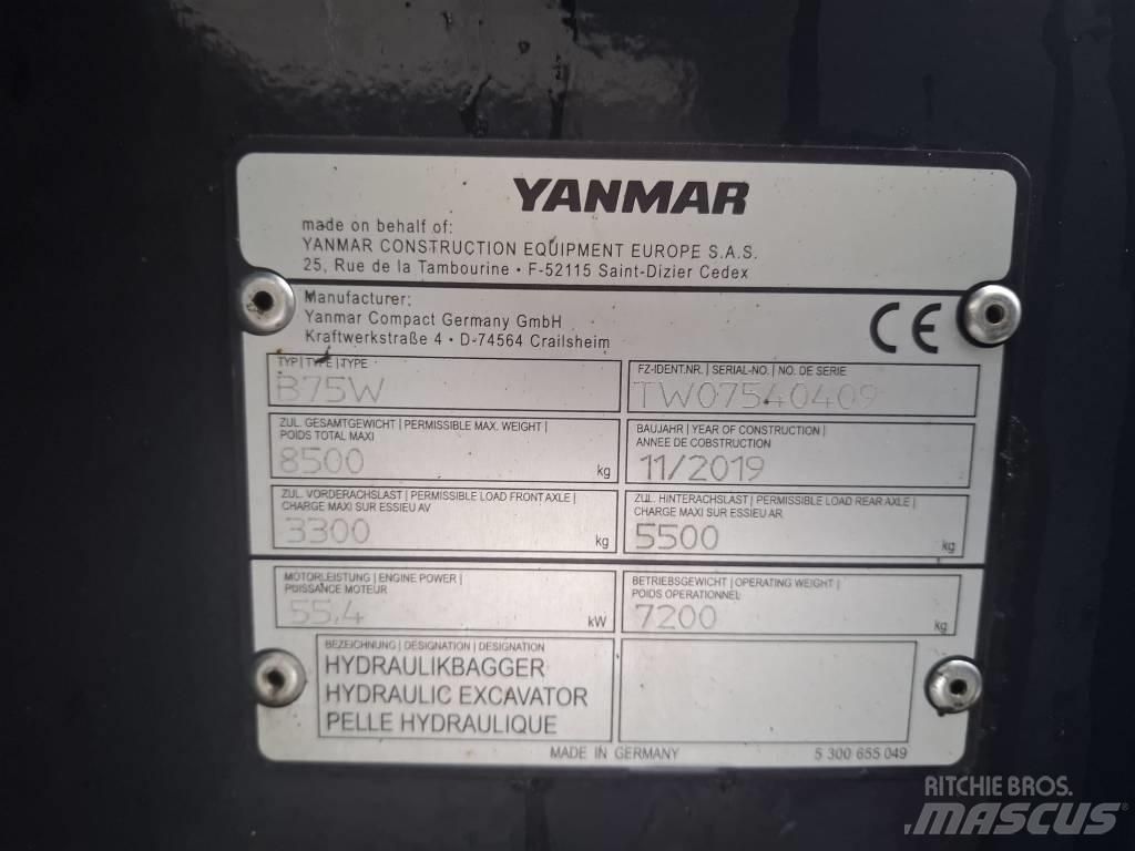 Yanmar B 75 W Excavatoare cu roti