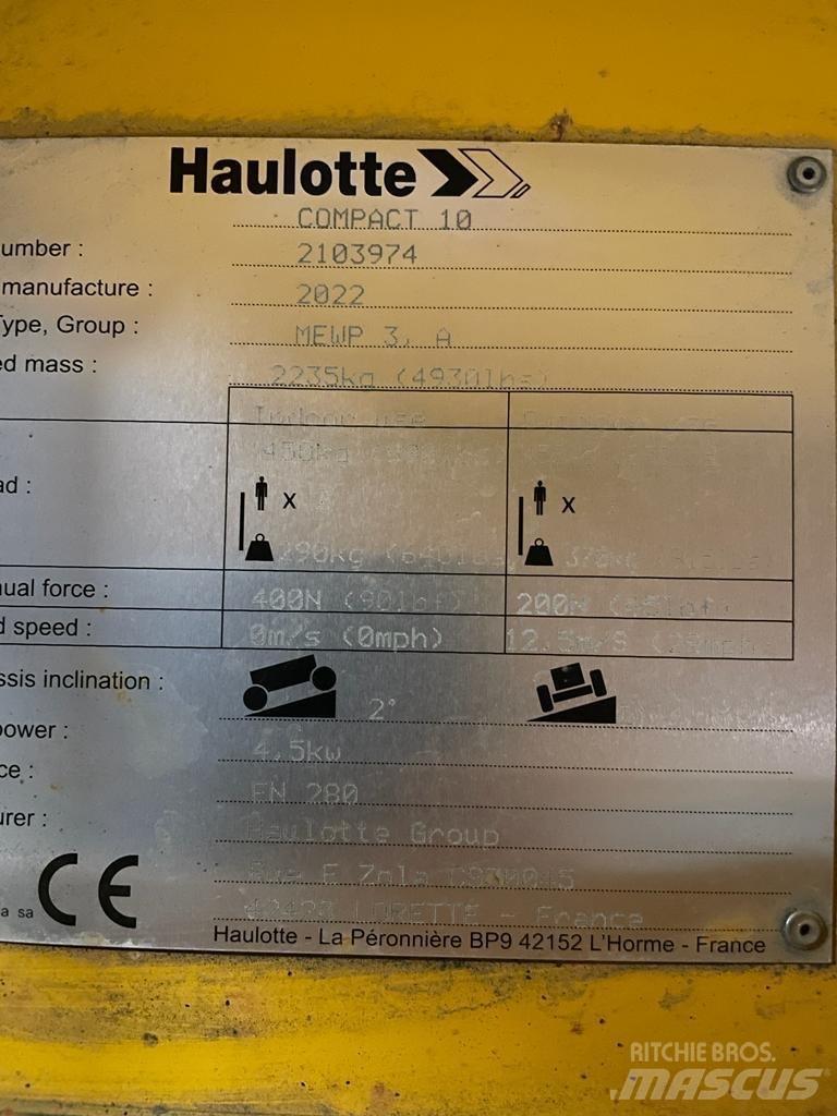 Haulotte Compact 10 Platforme foarfeca
