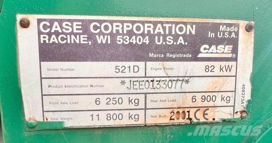 CASE 521 D Incarcator pe pneuri