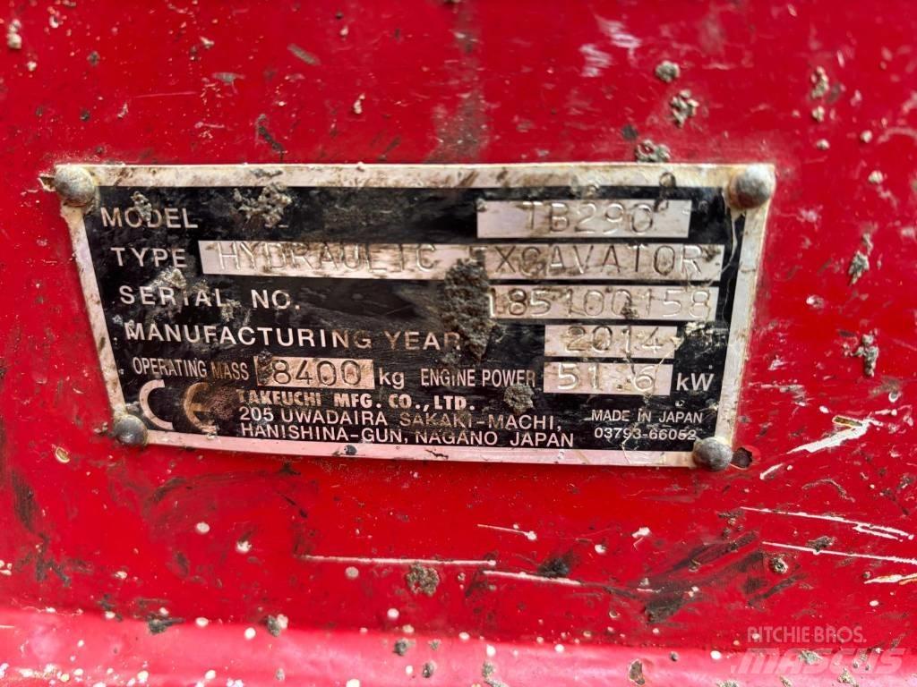 Takeuchi TB290 Excavatoare 7t - 12t