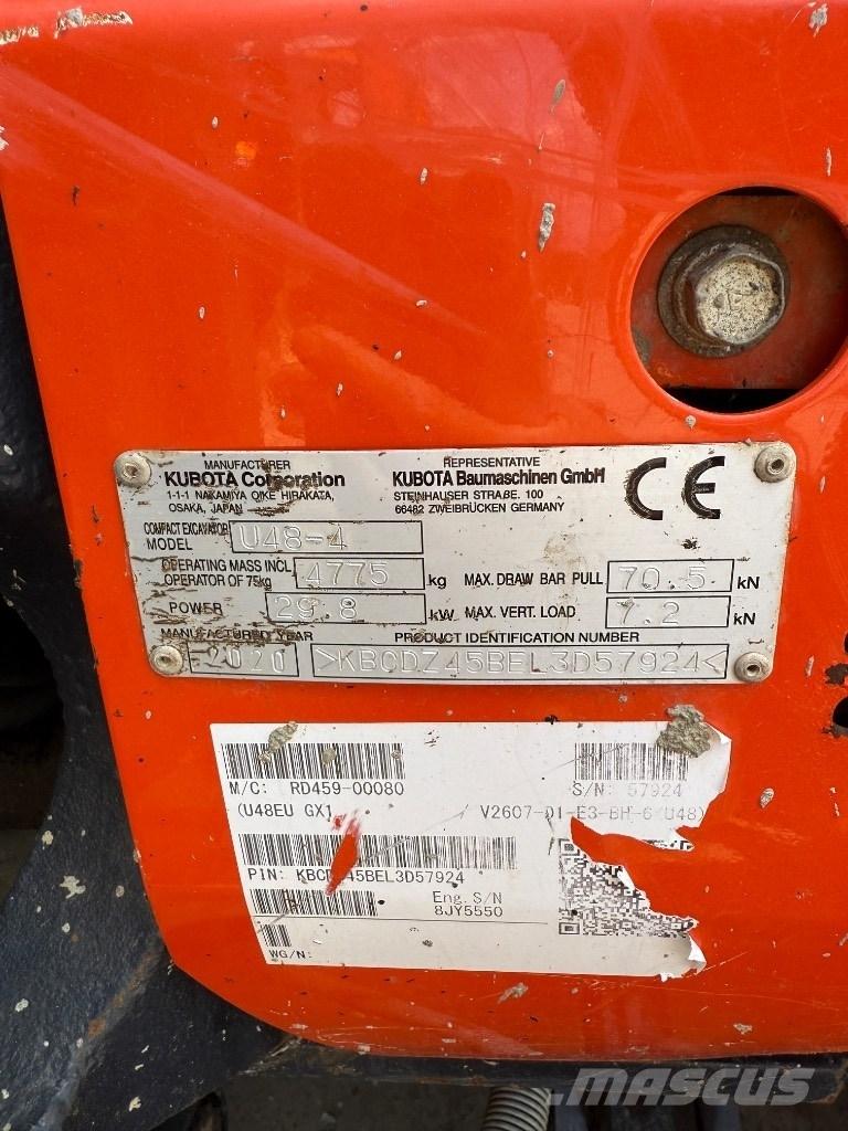 Kubota U 48 Mini excavatoare < 7t
