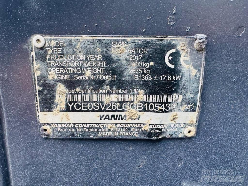 Yanmar SV 26 Mini excavatoare < 7t