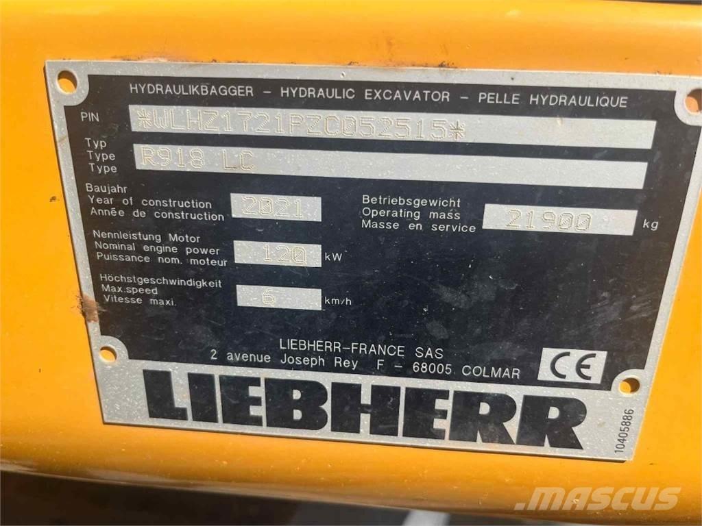 Liebherr R918 Excavatoare pe șenile
