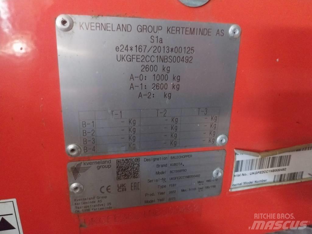 Kubota BC 1300 PRO Debalotare, taiere, impachetare