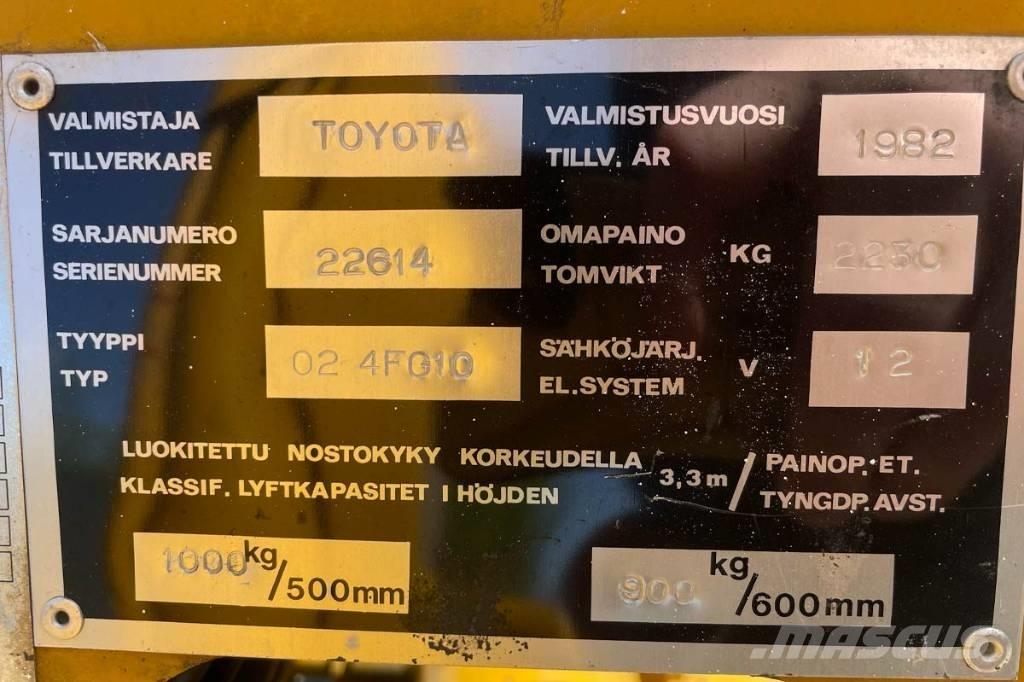 Toyota 02-4FG10 Stivuitor GPL