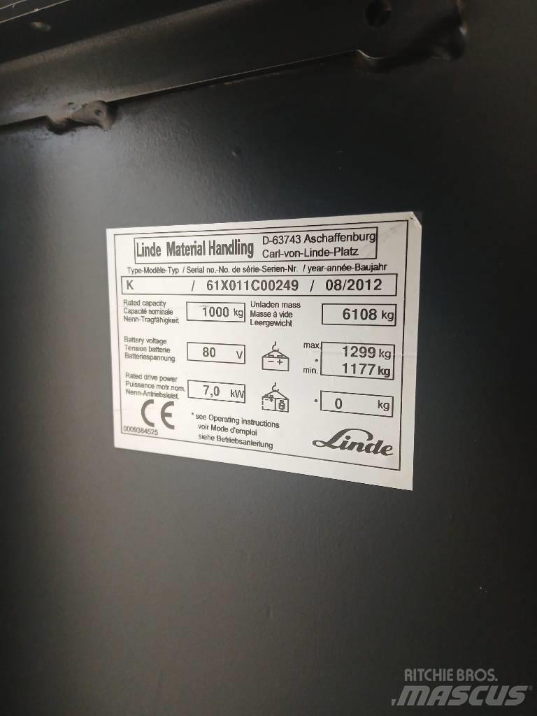 Linde K 10 Stivuitoare pentru comisionare(logistica)