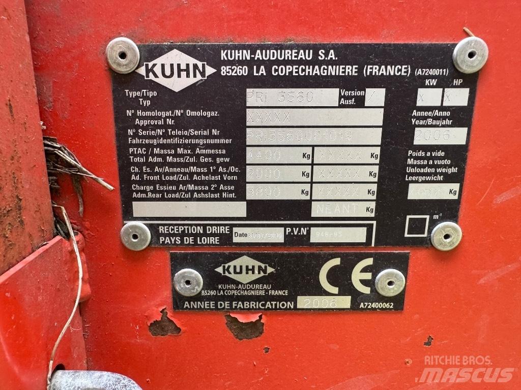 Kuhn Primor 3560 Debalotare, taiere, impachetare