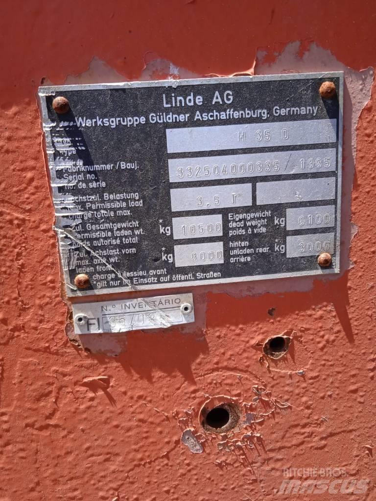 Linde H 35 D Stivuitor diesel