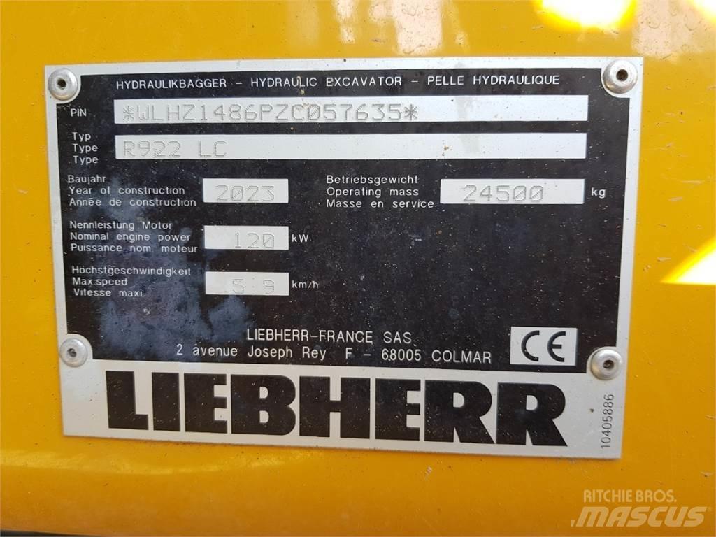 Liebherr R922 Excavatoare pe șenile
