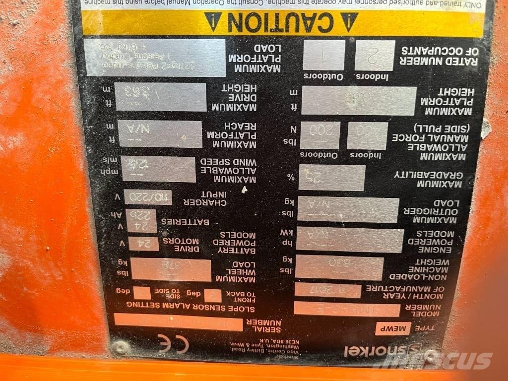 Snorkel TM 12 Ascensoare verticale catarg