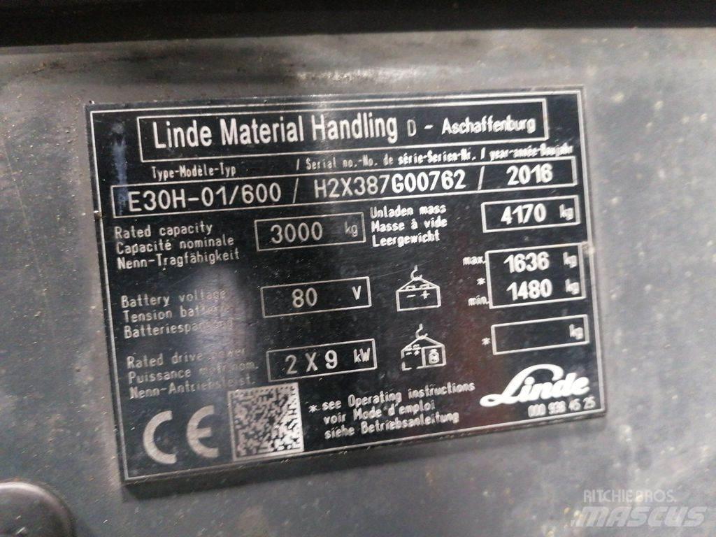 Linde E30H-01/600 Stivuitor electric