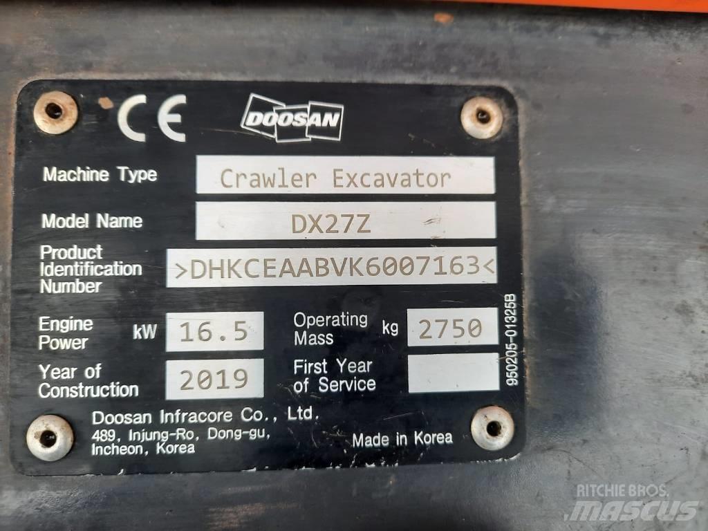 Doosan DX 27 Z Mini excavatoare < 7t