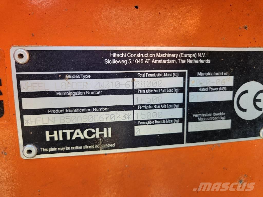 Hitachi ZW310-6 Incarcator pe pneuri