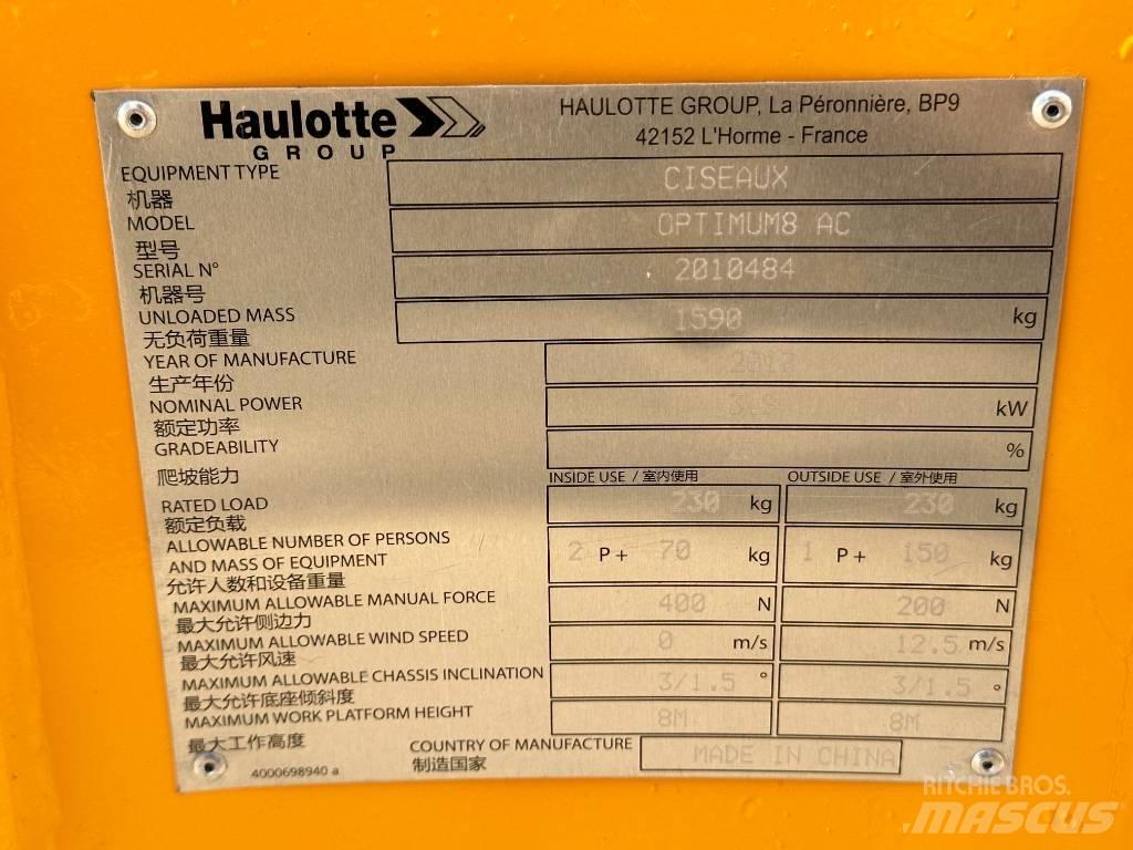Haulotte OPTIMUM 8 Platforme foarfeca