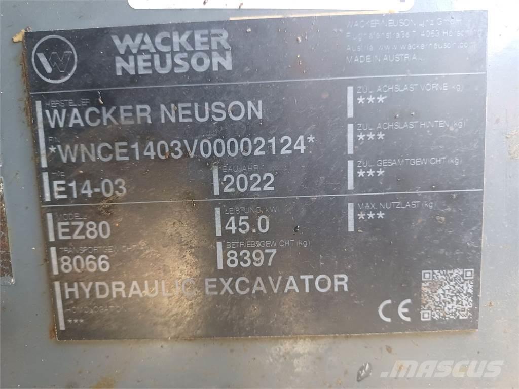 Wacker Neuson EZ80 Excavatoare pe șenile

