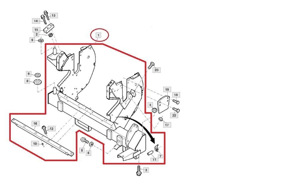 John Deere AXE10820 Accesorii pentru mașini de fân și furaje