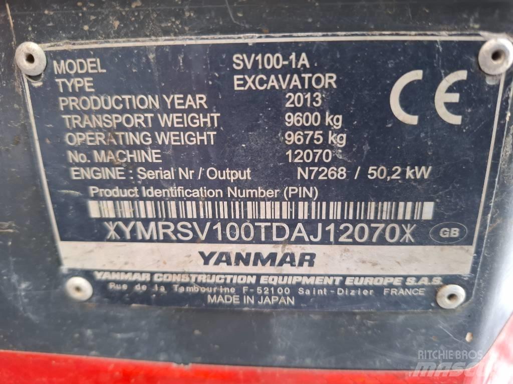 Yanmar SV100-1A Excavatoare 7t - 12t