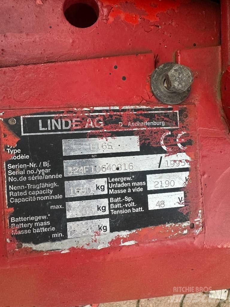 Linde E 16 S Stivuitor electric