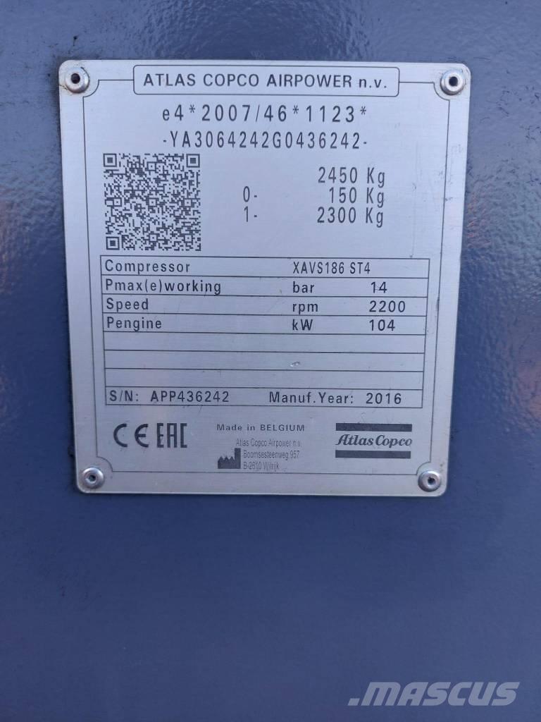 Atlas Copco XAVS186 Compresoare