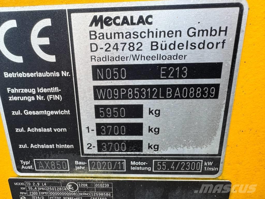Mecalac AS 850 V Incarcator pe pneuri