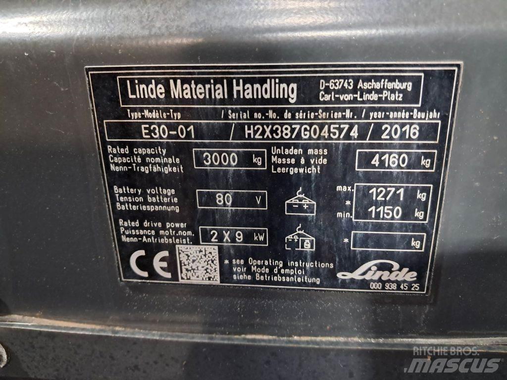 Linde E30-01 Stivuitor electric