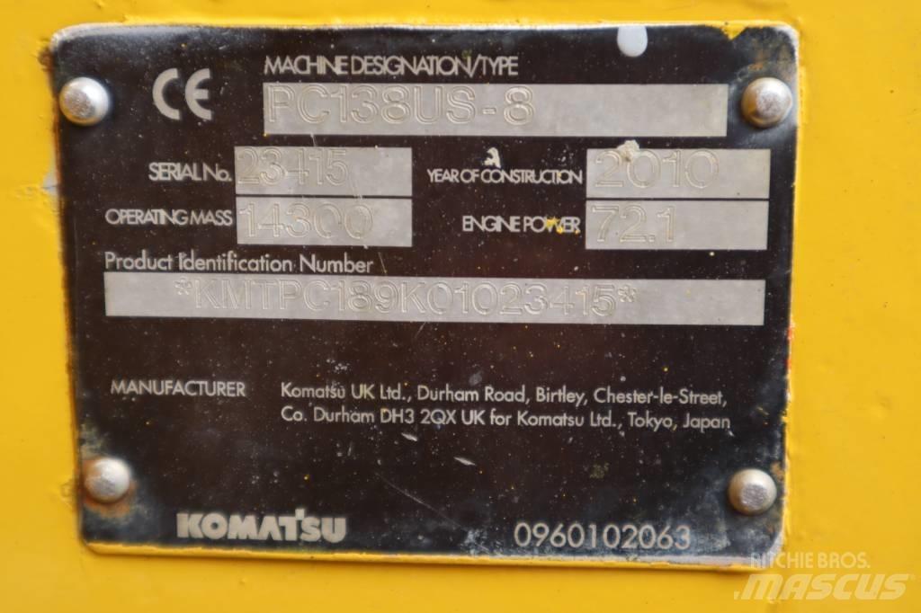 Komatsu PC138US-8 Excavatoare pe șenile
