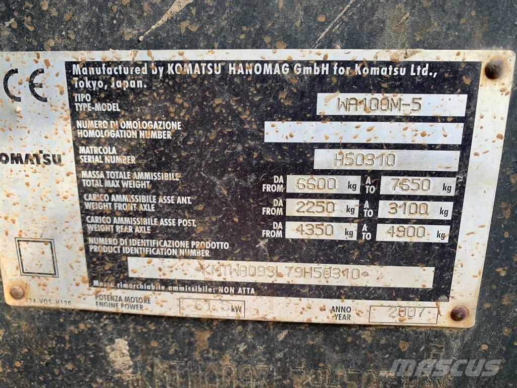 Komatsu WA 100 M-5 Incarcator pe pneuri