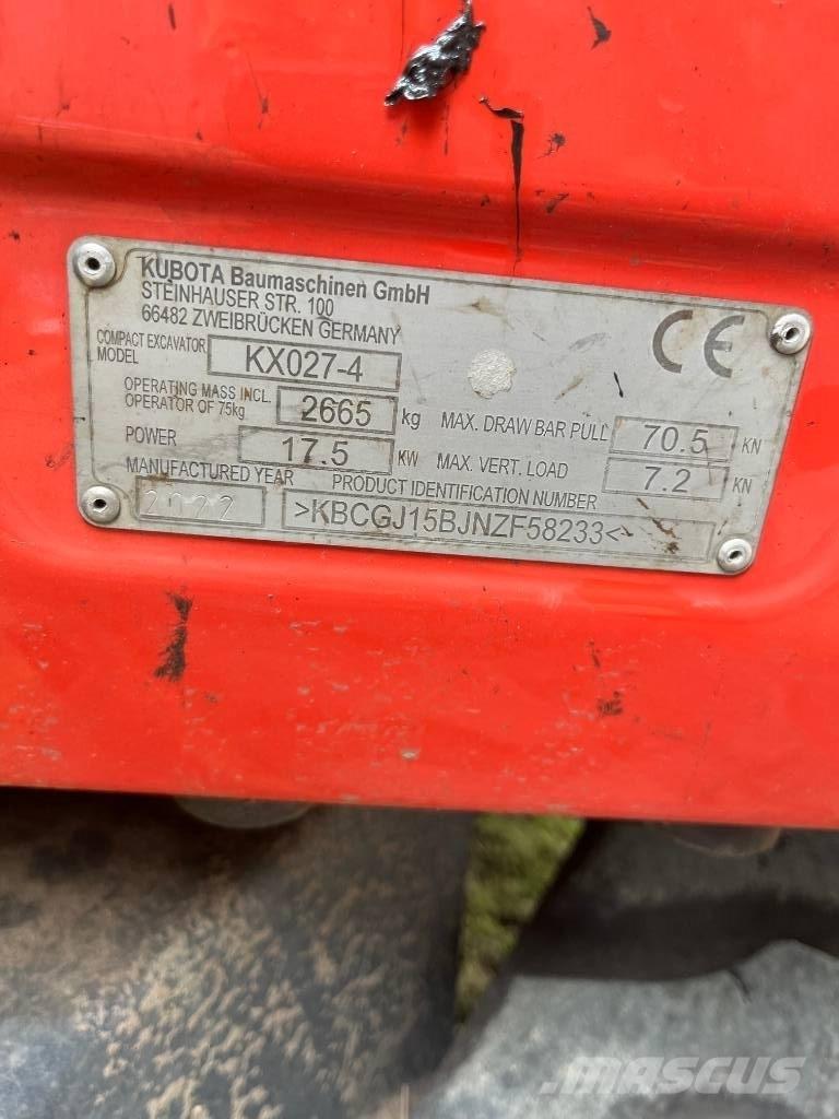 Kubota KX 027-4 Mini excavatoare < 7t