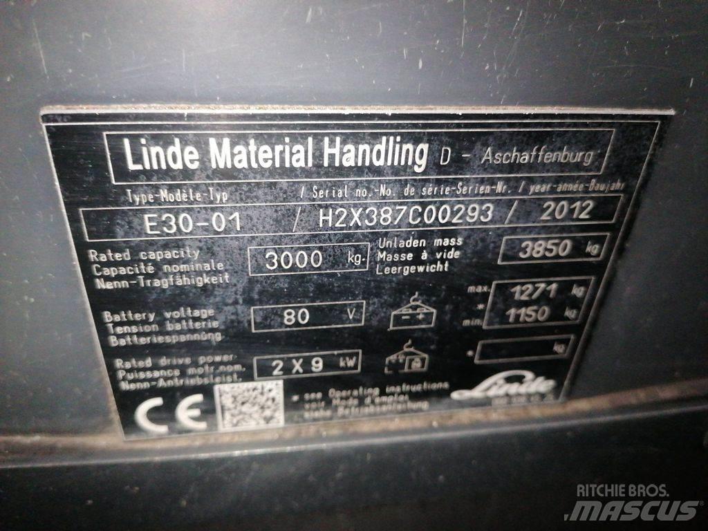 Linde E30-01 Stivuitor electric
