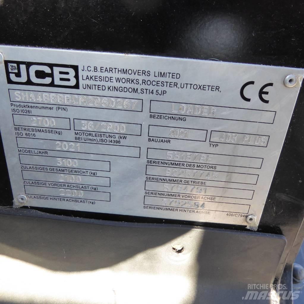 JCB 403 plus Incarcator pe pneuri