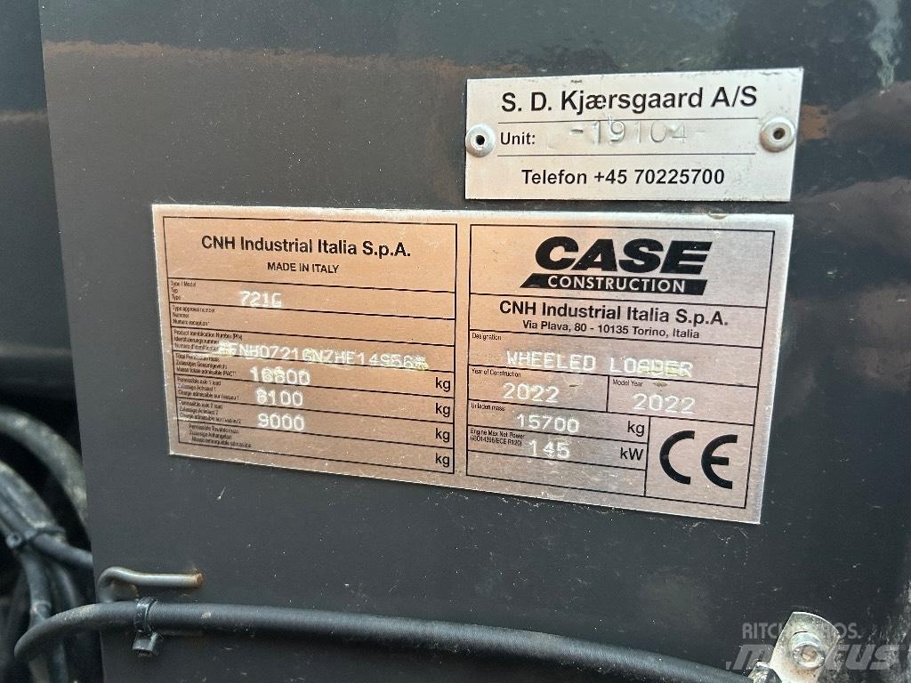 CASE 721G Incarcator pe pneuri