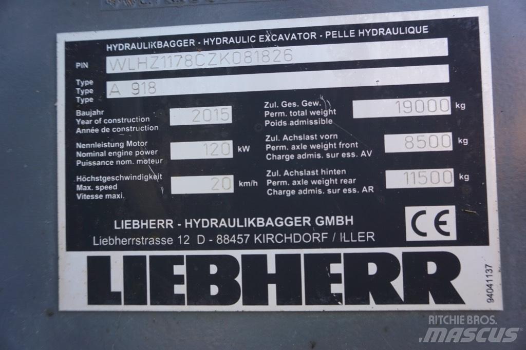 Liebherr A 918 Excavatoare cu roti