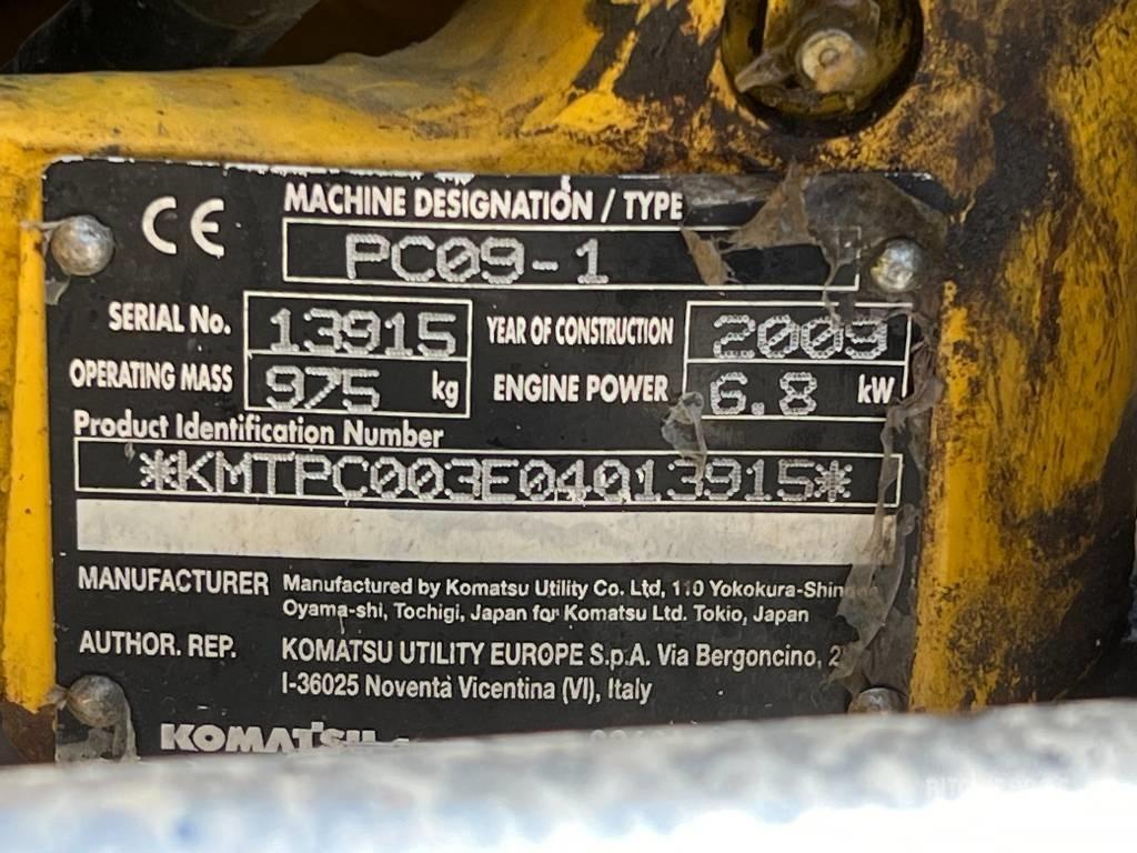 Komatsu PC 09-1 Mini excavatoare < 7t