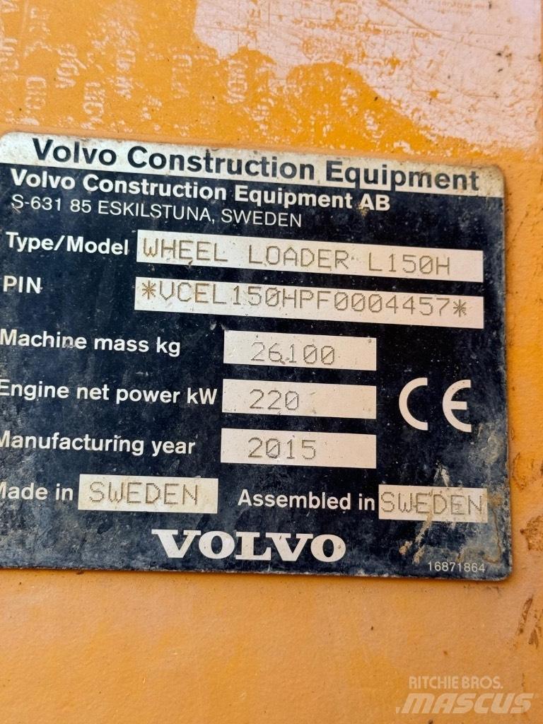 Volvo L 150 H Incarcator pe pneuri