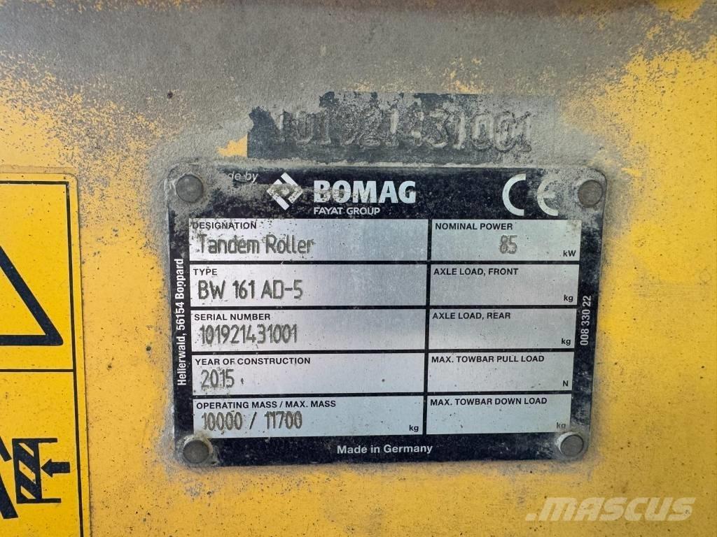Bomag BW 161 AD-5 Cilindri compactori dubli