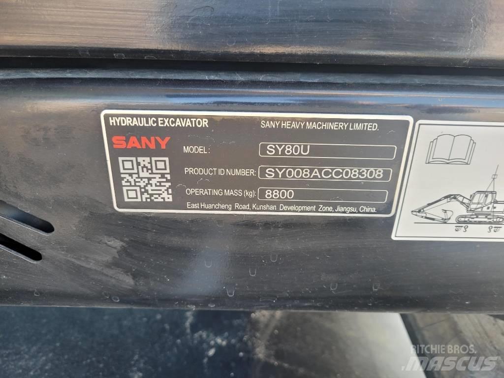 Sany SY80U Excavatoare pe șenile
