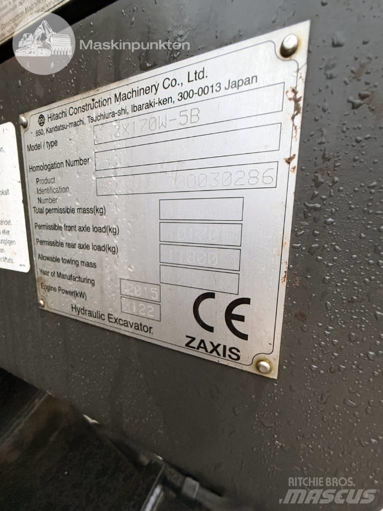 Hitachi ZX 170 W-5 B Excavatoare cu roti